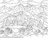 Coloring Kids Georgia Keeffe Pages Landscape Adults Drawing Painting Scenery Colour Lesson Landscapes Inspired Happy Okeeffe Easy History Getdrawings Fun sketch template