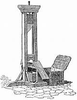 Guillotine Clipart Etc Revolution French sketch template