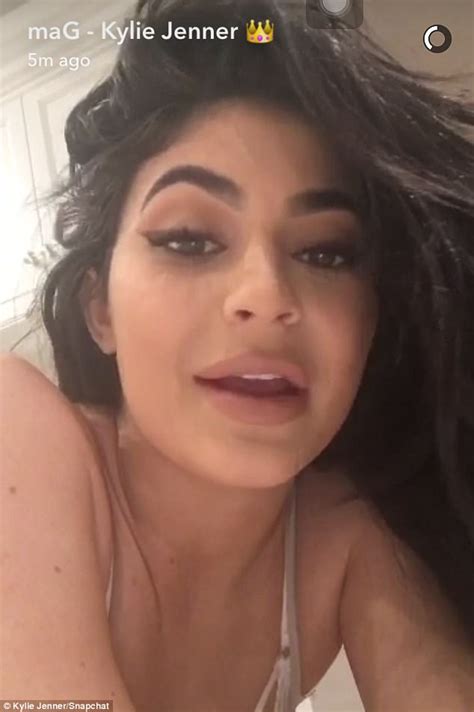 kylie jenner s snapchat is hacked daily mail online