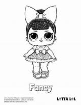 Coloring Lol Pages Fancy Surprise Dolls Glitter Unicorn Doll Baby Printable Color Lotta sketch template