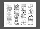 Bookmarks Bookmark Christian Verses Bible Color Easter Risen Book Own He Religious Set Choose Board Coloring sketch template
