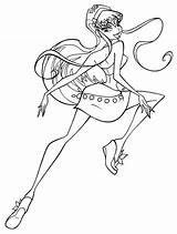 Winx Pages Coloring Club Roxy Printable Kids sketch template