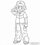 Coloring Ketchum Xy Satoshi Pikachu Ages Colorironline Coloringhome sketch template