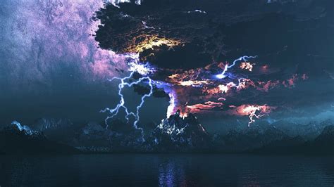 xpx   hd wallpaper storm lightning clouds