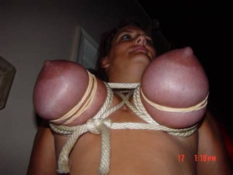 wife breast bondage captions