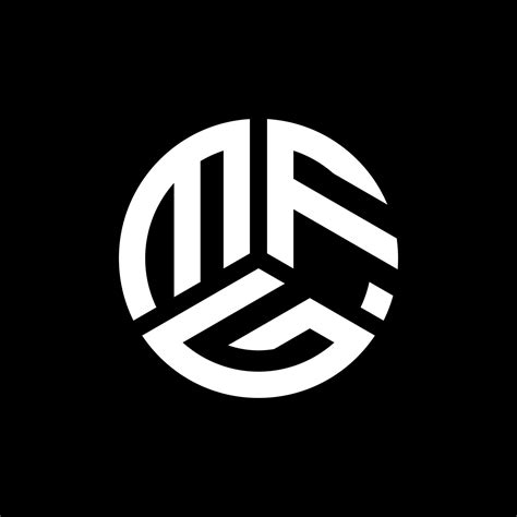 mfg letter logo design  black background mfg creative initials