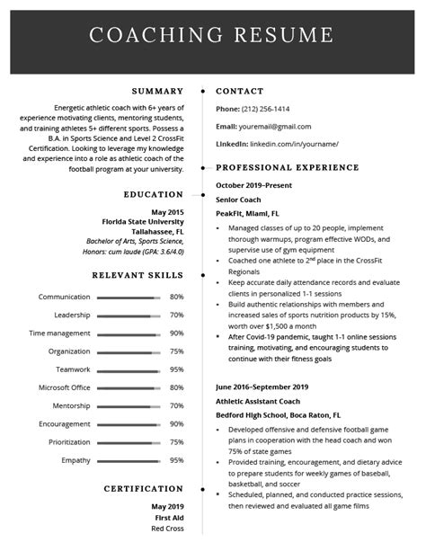 resume template  coaching job cover letter abcatering