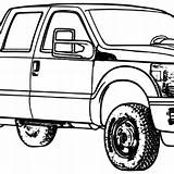 Truck Lifted F350 Gmc sketch template
