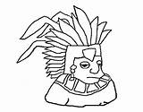Coloring Pages Peruvian Getcolorings Aztec sketch template