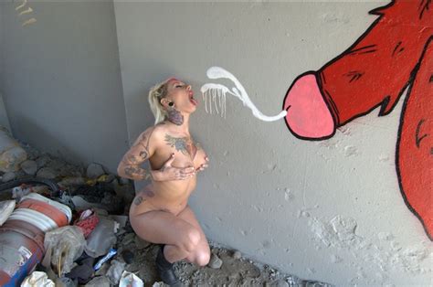 lush graffiti and pornography