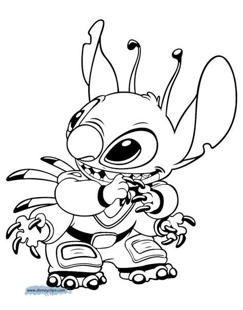 colouring pages disney stitch lilo  stitch coloring pages