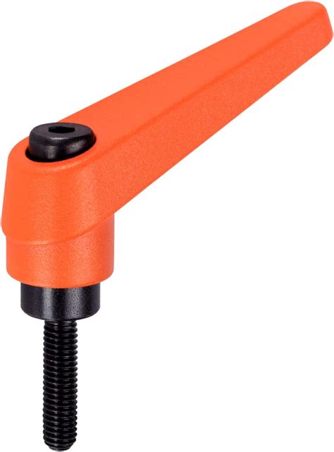 halder  adjustable clamping levers orange  mm dm
