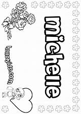 Michelle Kimmie Coloring Pages Color Names Hellokids Print Online Girls sketch template