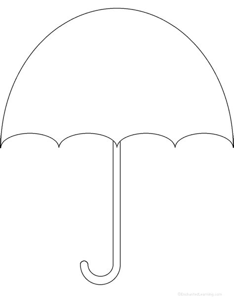 blank umbrella template