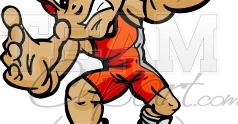 wrestling cartoon body boy wrestler cartoon vector image team clipart  quality team