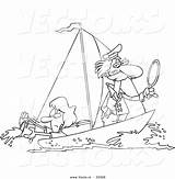 Sailboat Toonaday sketch template