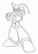 Mega Megaman sketch template