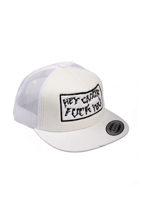 gorra fuck white