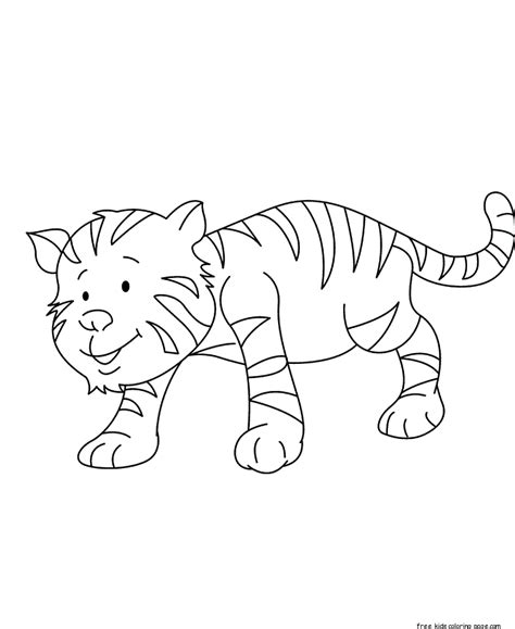 print  cute baby tiger coloring pages  kids