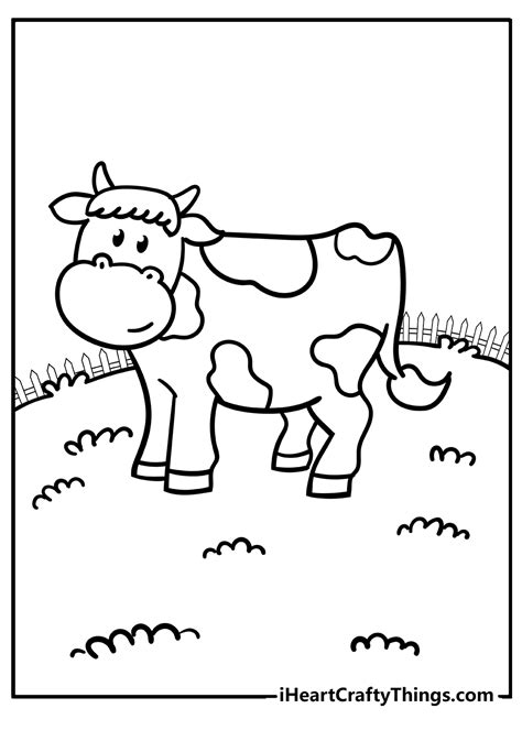 coloring pages  kids farm animals