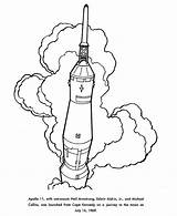 Space Apollo Coloring Pages Launch Printables Usa Race History Printable Landing Moon Neil Armstrong Go sketch template