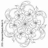 Rosemaling Norwegian sketch template