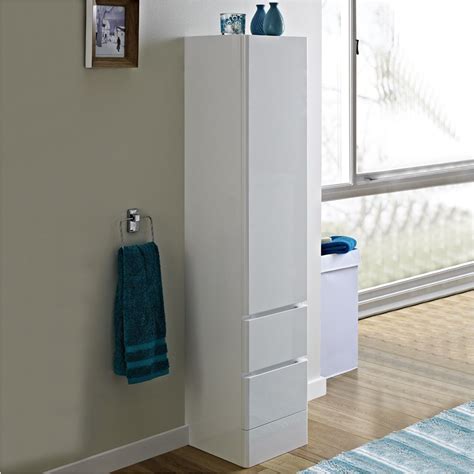 slim white bathroom storage cabinet trendecors