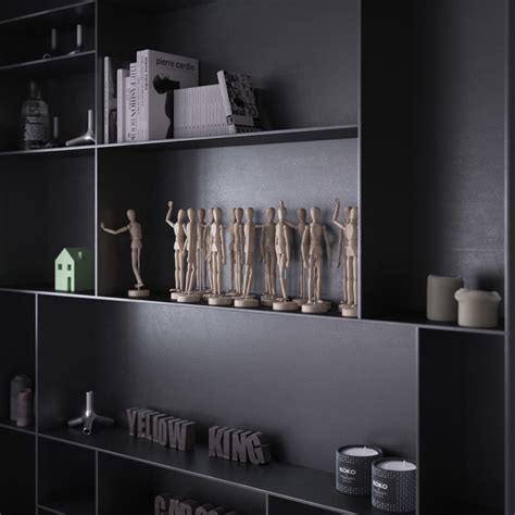 black shelving interior design ideas