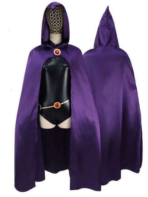 Womens Teen Titan Raven Costume Comic Female Superhero