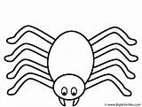Spider Coloring Printable Pages Cute Halloween Spiders Kids Large Web sketch template