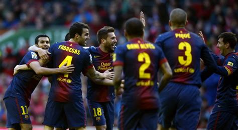 fc barcelona achieve la liga championship   week football soccer
