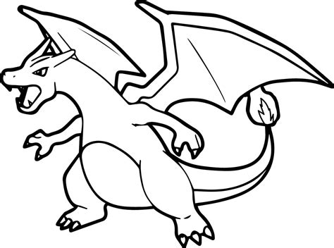 charizard pokemon coloring page  printable coloring pages  kids