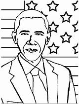 Obama Barack Kidsplaycolor Eua Bandeira sketch template