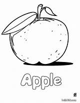 Apple Coloring Pages Printable Fruit Color Kids Print Sheets Drawing Core Custard Nature Online sketch template