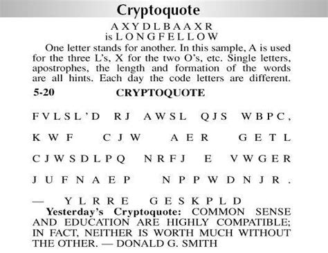 cryptoquote puzzles timesarguscom