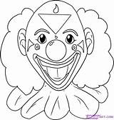 Clown Coloring Pages Scary Draw Evil Drawing Step Color Clowns Killer Cry Creepy Joker Later Colour Face Easy Smile Drawings sketch template