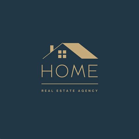 digital real estate logo house logo canva logo template real estate