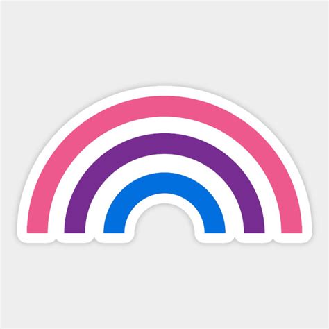 bi pride rainbow bisexual sticker teepublic