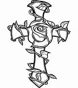 Cross Coloring Celtic Pages Rose Decorated Color sketch template