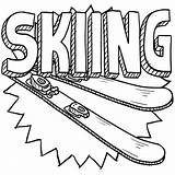 Skiing Coloring Pages Ski Sports Snow Kids Colouring Kidspressmagazine Word Printable Skis Color Construction Sketch Gondola Lhfgraphics Getcolorings A3 Golf sketch template
