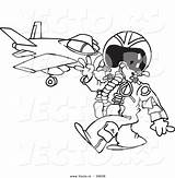 Pilot Fighter Jet Coloring Cartoon Clipart Pages Private Drawing Vector Airplane Getdrawings Clipground Near His sketch template
