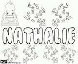 Nathalie Name Girl sketch template