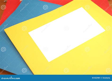 blank file stock image image  equipment colorful business