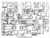Camping Campsite Coloriage Imprimer Crafts Imprimées Coloration Affiches Livre Dessin sketch template