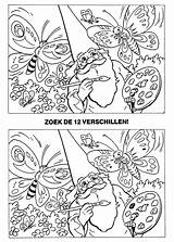 Zoek Verschillen Kleurplaten Werkbladen Puzzel Tanja Puzzles Fehler Suchen Paradijs Afkomstig sketch template