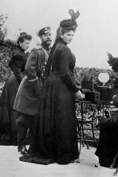 rare photo of a pregnant tsarina alexandra feodorovna right with tsar nikolai ii and grand
