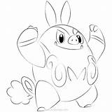 Pokemon Pignite Tropius Wobbuffet sketch template