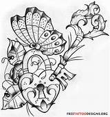 Butterfly Heart Lock Key Tattoo Tattoos Tribal Designs Drawing Locket Sketch Outline Women Getdrawings Tatoos Gothic Butterflies Entertainmentmesh Choose Board sketch template