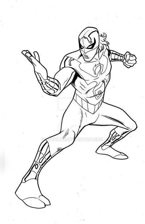 iron spider coloring pages linear   printable coloring pages