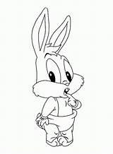 Bugs Looney Tunes sketch template